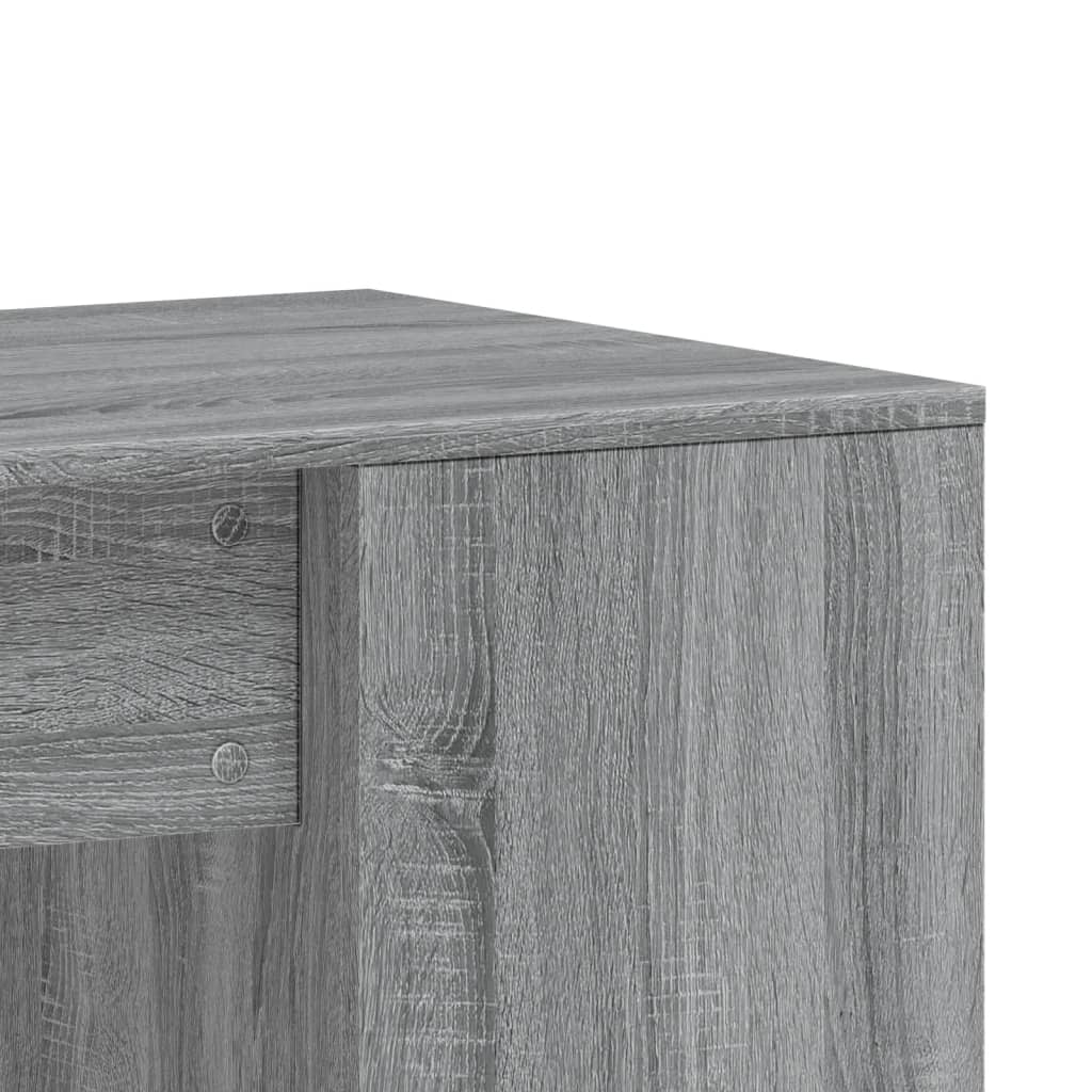 Skrivebord grå sonoma 102x50x75 cm konstruert tre