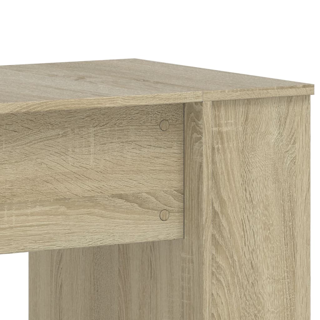Skrivebord sonoma eik 140x50x75 cm konstruert tre