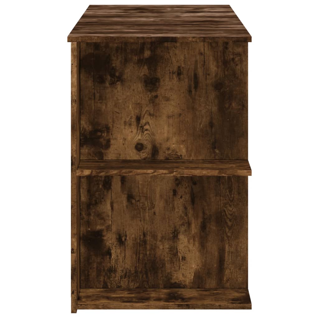 Skrivebord røkt eik 140x50x75 cm konstruert tre