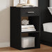 Nattbord 2 stk svart 35x34x65 cm konstruert tre