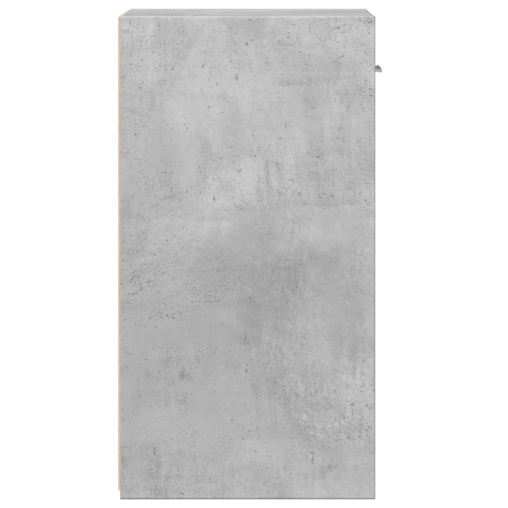 Nattbord 2 stk betonggrå 35x34x65 cm konstruert tre
