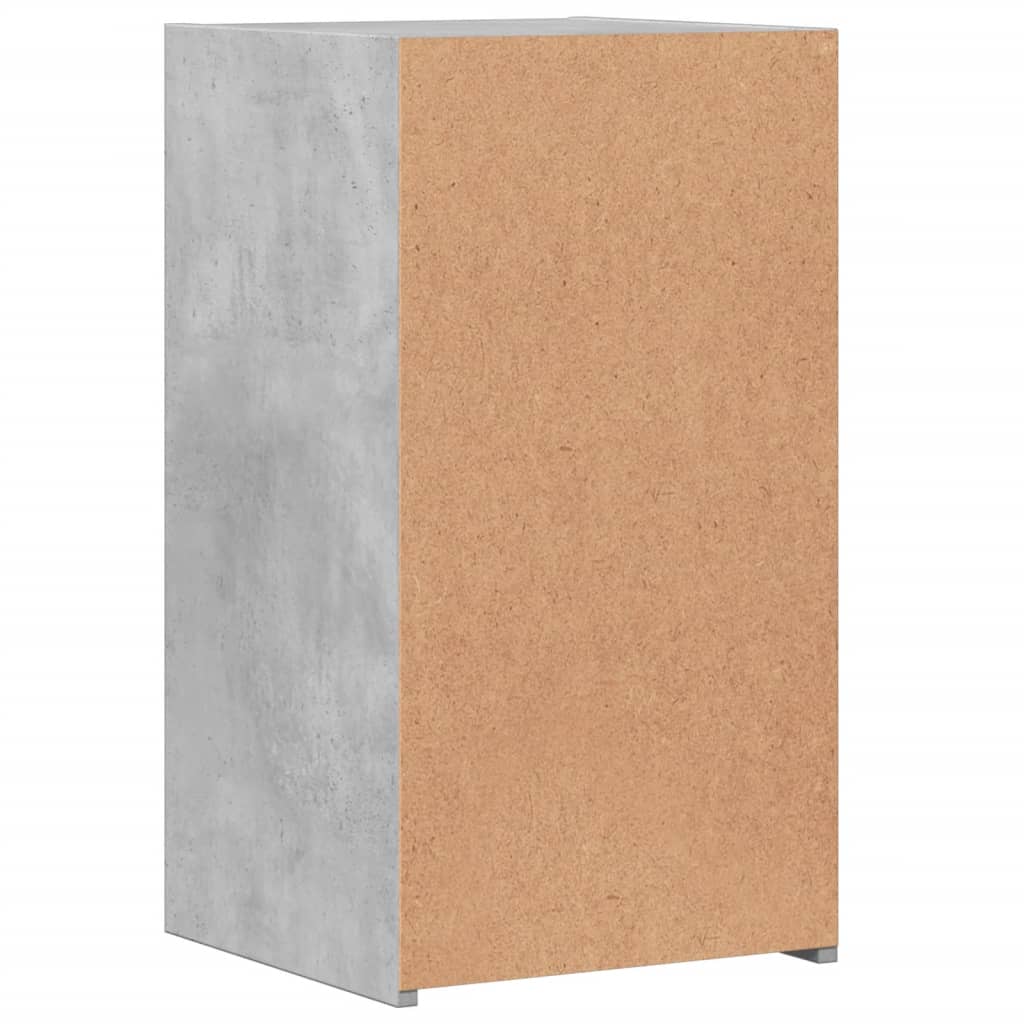 Nattbord 2 stk betonggrå 35x34x65 cm konstruert tre