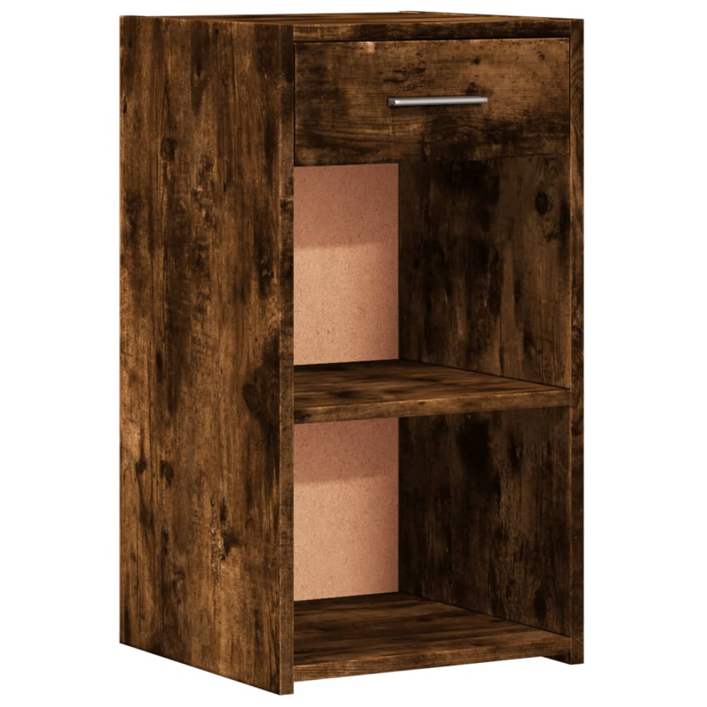 Nattbord røkt eik 35x34x65 cm konstruert tre