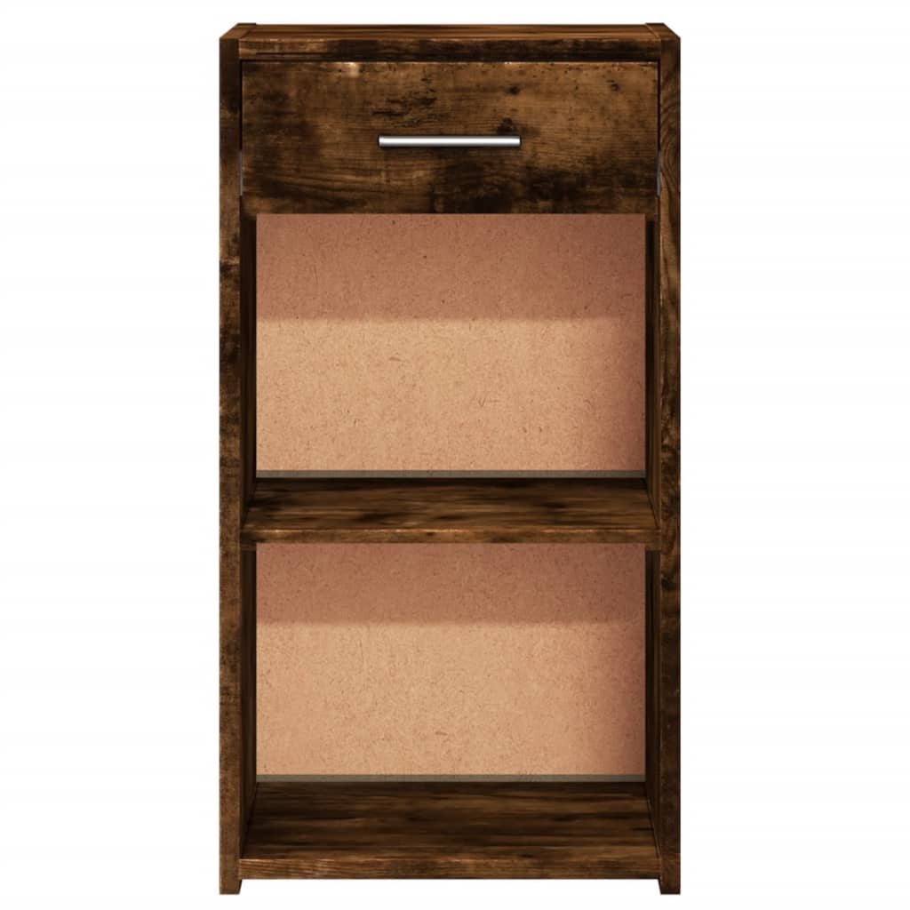 Nattbord røkt eik 35x34x65 cm konstruert tre