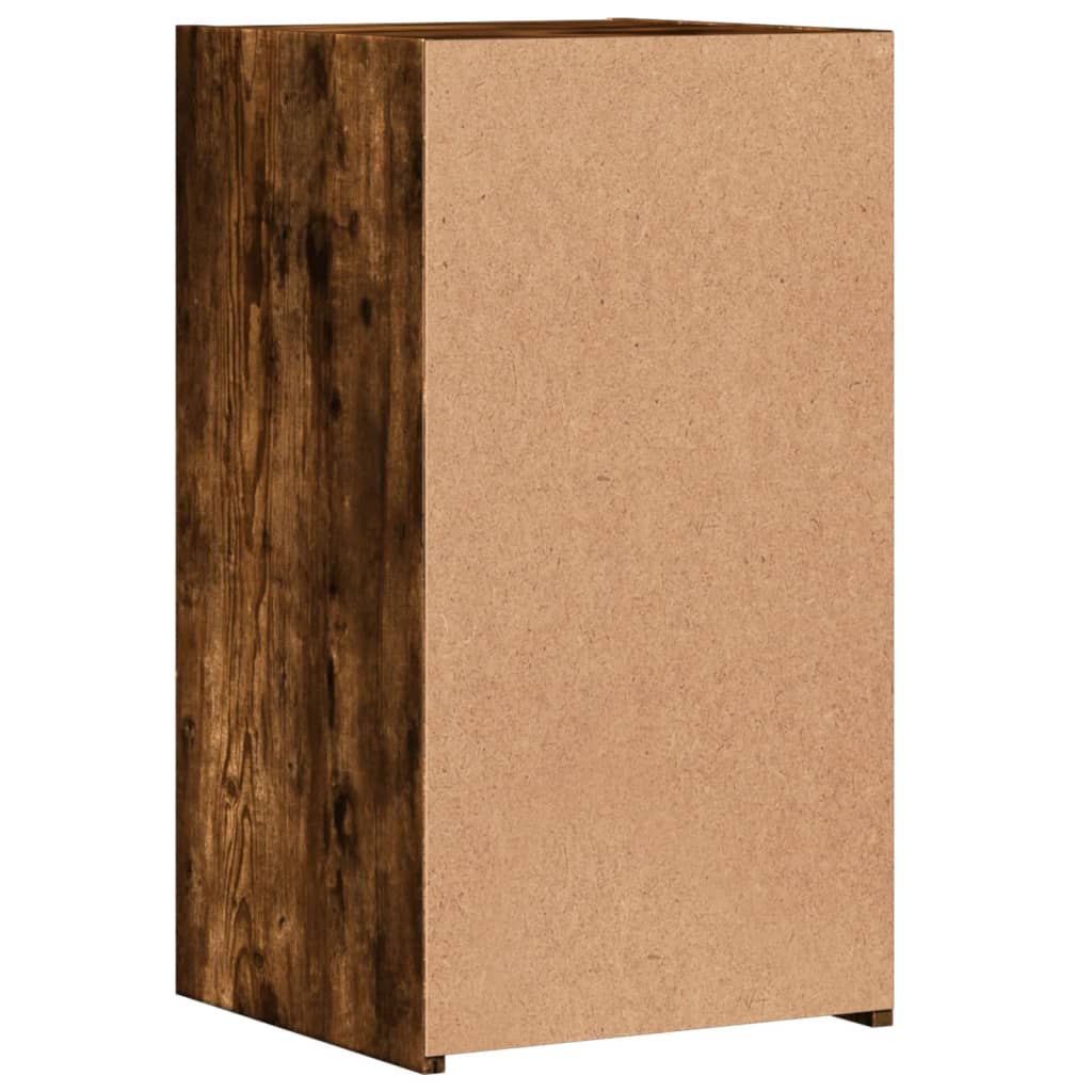Nattbord 2 stk røkt eik 35x34x65 cm konstruert tre