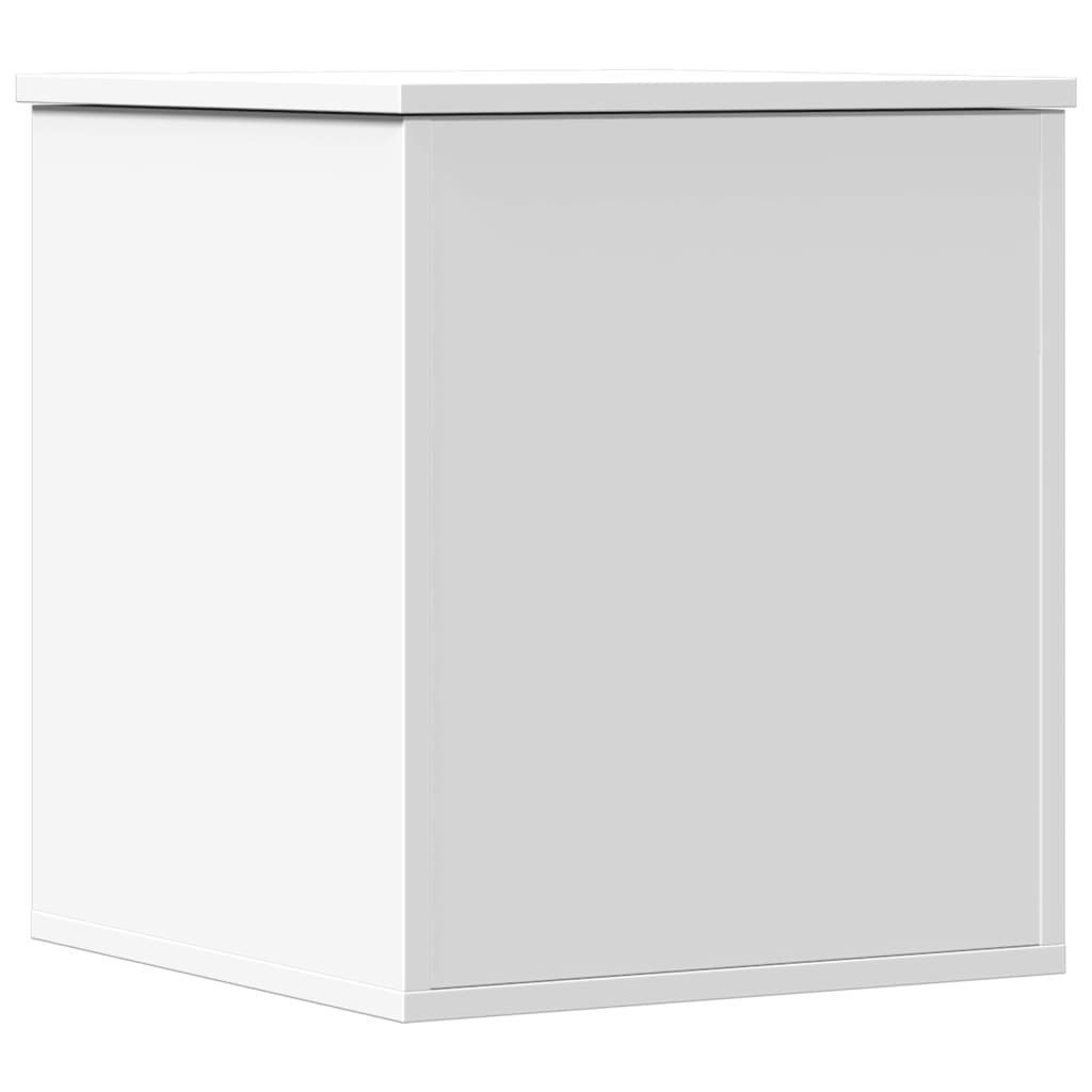 Oppbevaringsboks hvit 40x42x46 cm konstruert tre