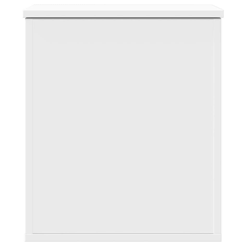 Oppbevaringsboks hvit 40x42x46 cm konstruert tre