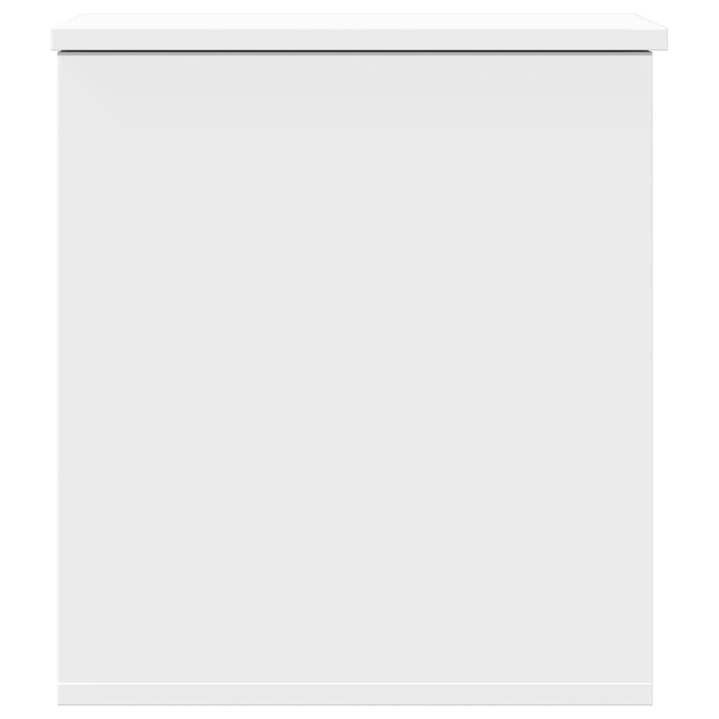 Oppbevaringsboks hvit 40x42x46 cm konstruert tre