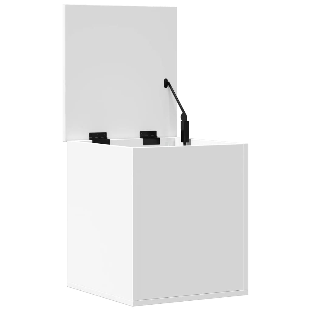 Oppbevaringsboks hvit 40x42x46 cm konstruert tre