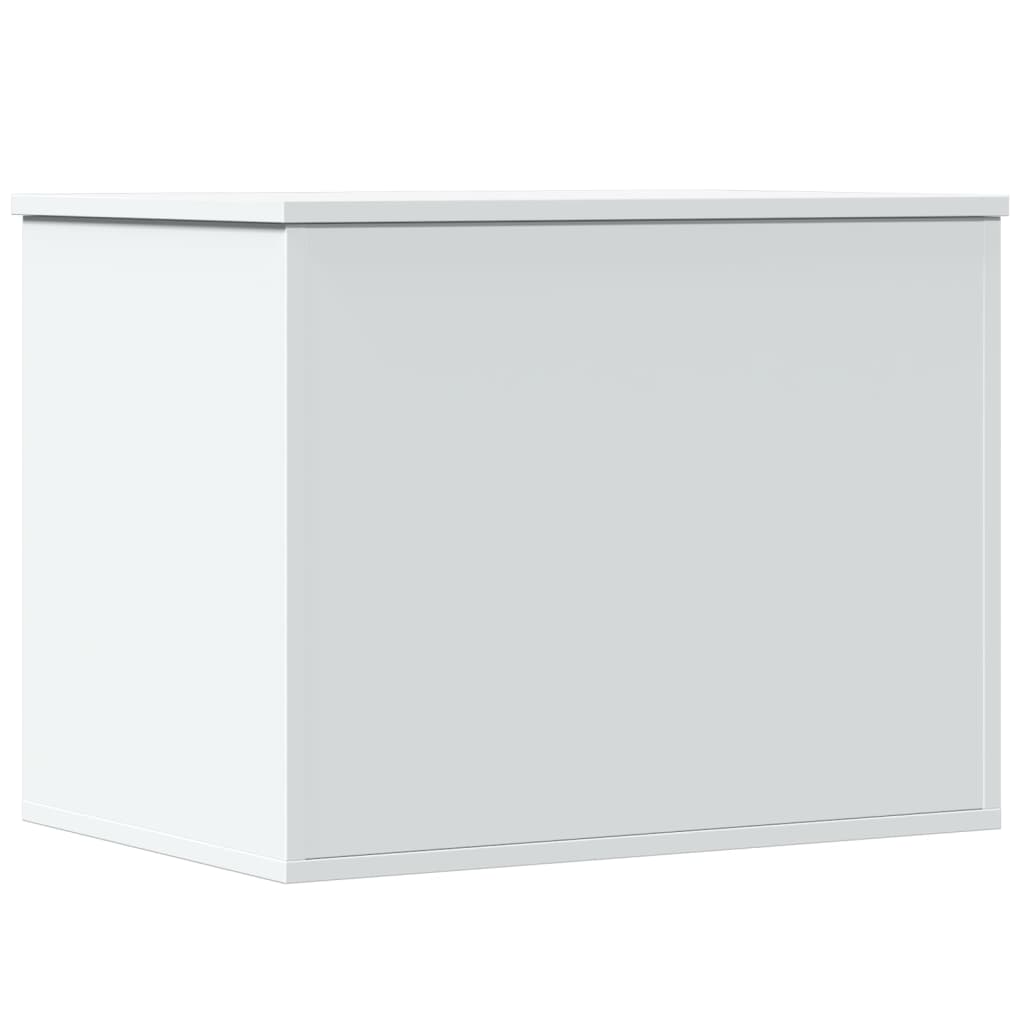 Oppbevaringsboks hvit 60x42x46 cm konstruert tre
