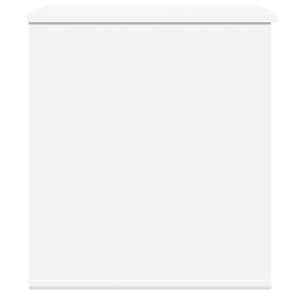 Oppbevaringsboks hvit 60x42x46 cm konstruert tre