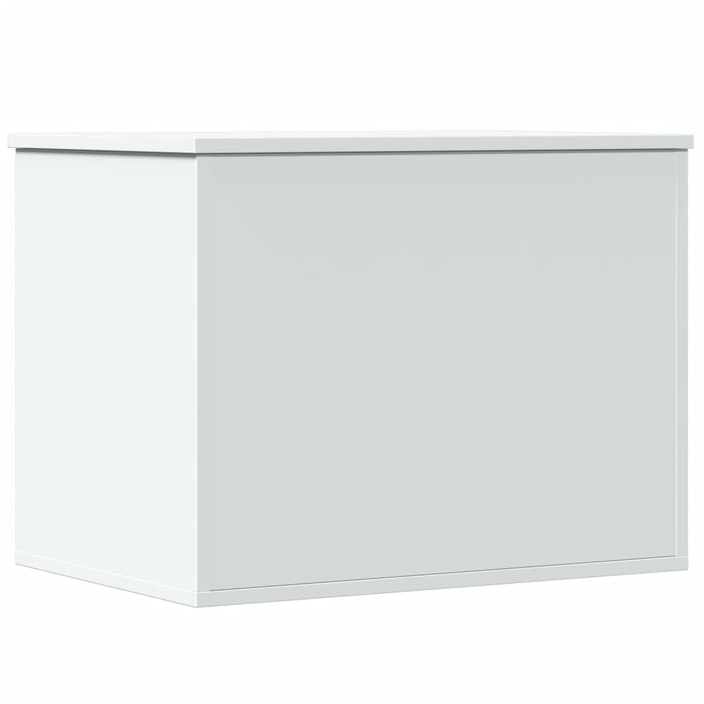 Oppbevaringsboks hvit 60x42x46 cm konstruert tre