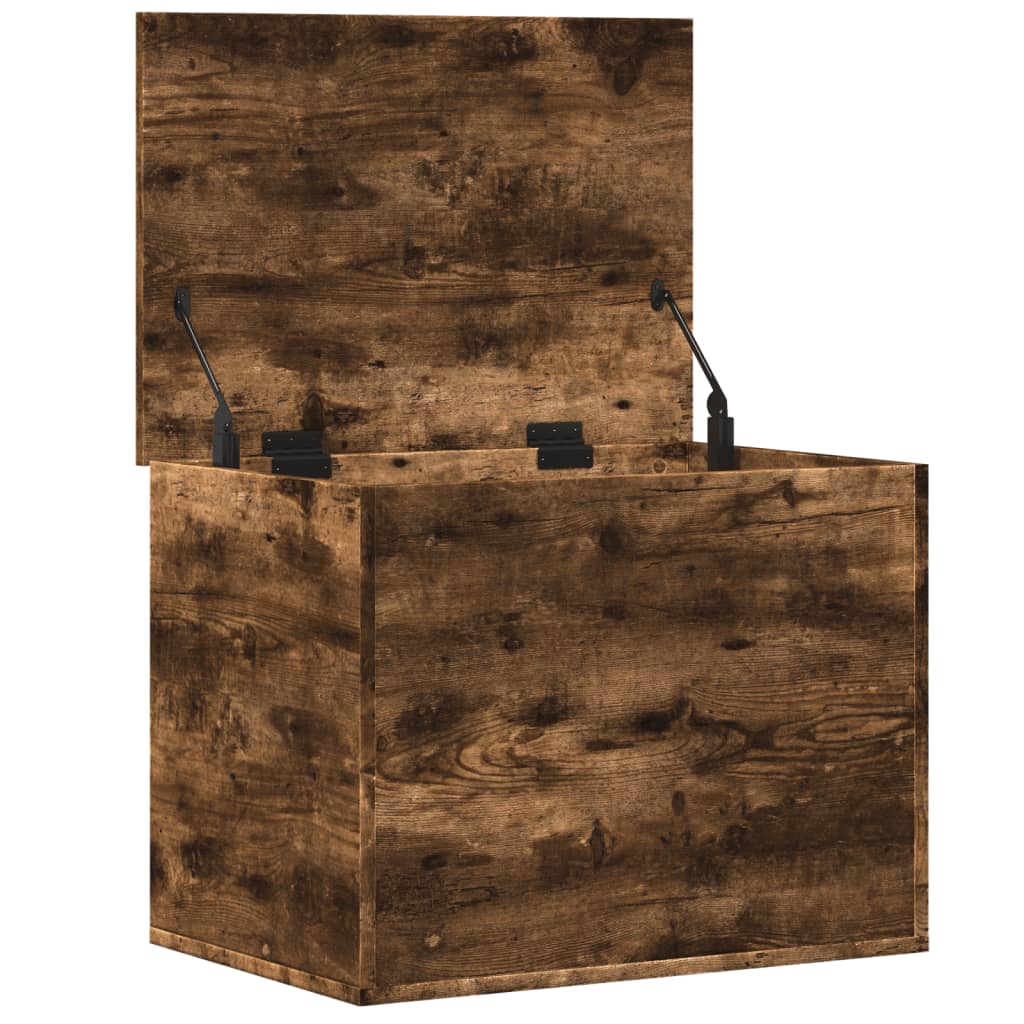 Oppbevaringsboks røkt eik 60x42x46 cm konstruert tre