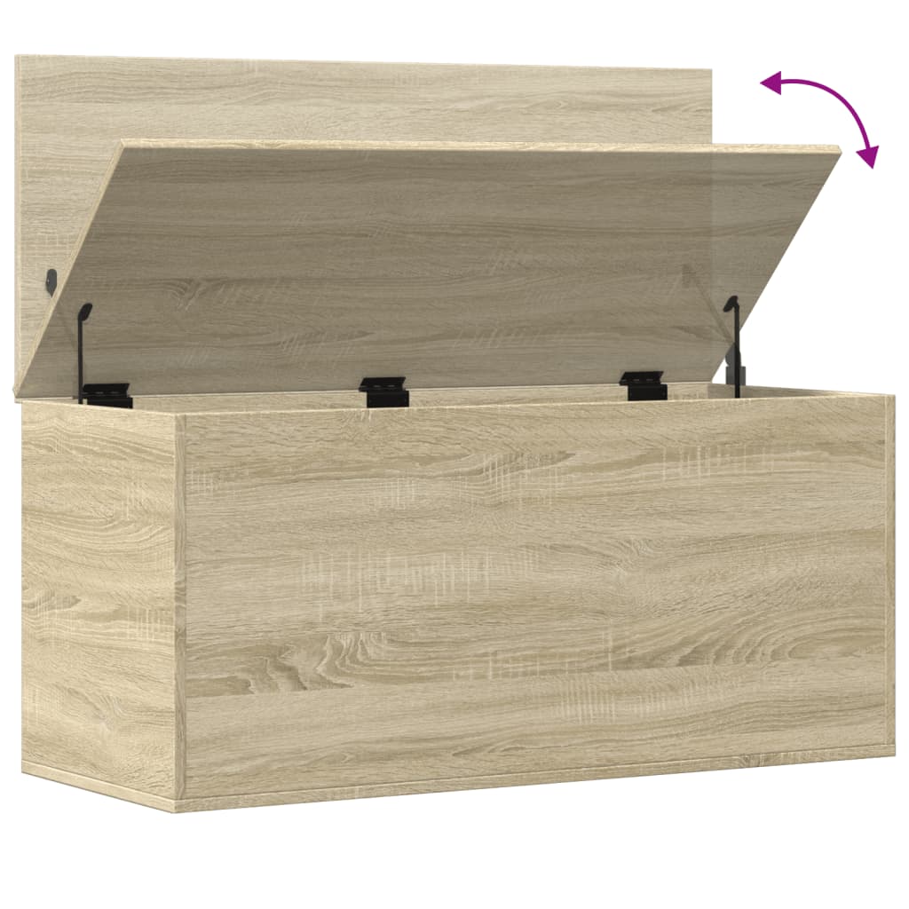 Oppbevaringsboks sonoma eik 100x42x46 cm konstruert tre