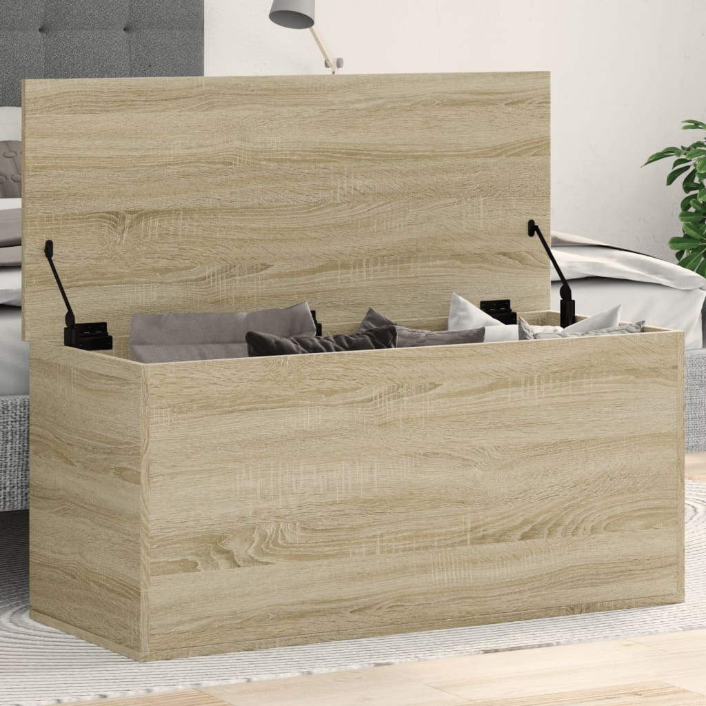 Oppbevaringsboks sonoma eik 100x42x46 cm konstruert tre
