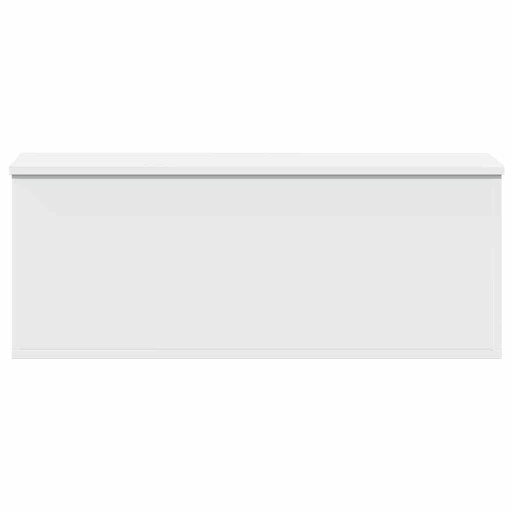 Oppbevaringsboks hvit 90x35x35 cm konstruert tre