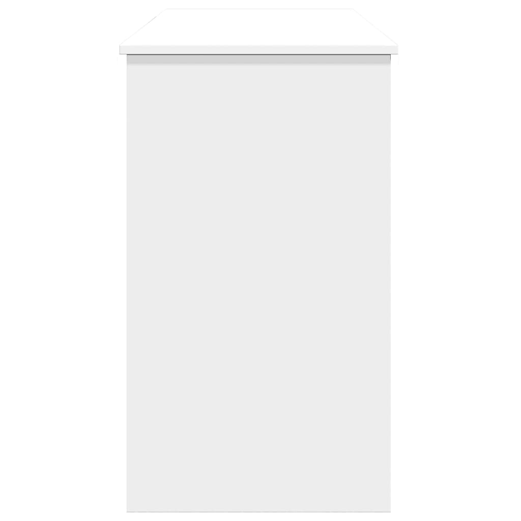 Sminkebord med speil hvit 100x45x76 cm