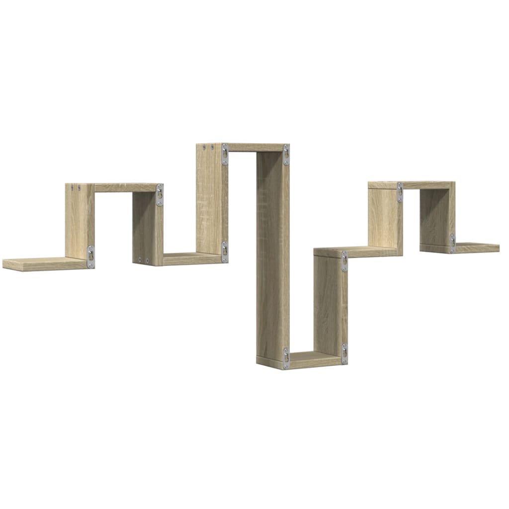 Vegghylle sonoma eik 104,5x10x43 cm konstruert tre