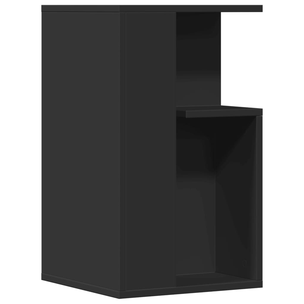 Sidebord svart 35x35x60 cm konstruert tre