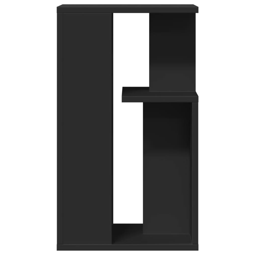 Sidebord svart 35x35x60 cm konstruert tre