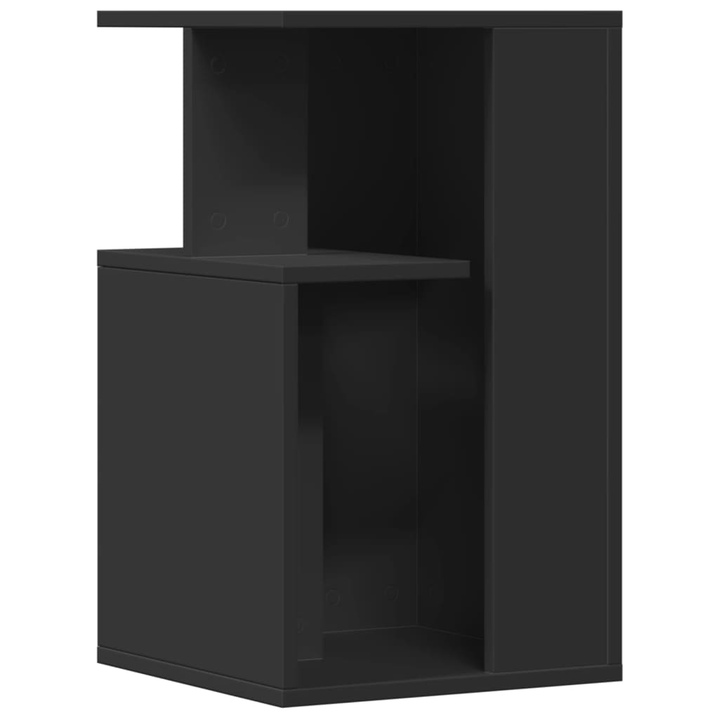 Sidebord svart 35x35x60 cm konstruert tre