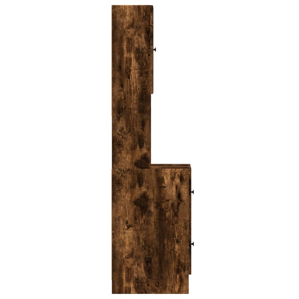 Kjøkkenskap røkt eik 35x50x180 cm konstruert tre
