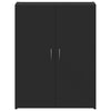 Arkivskap svart 60x32x77,5 cm konstruert tre