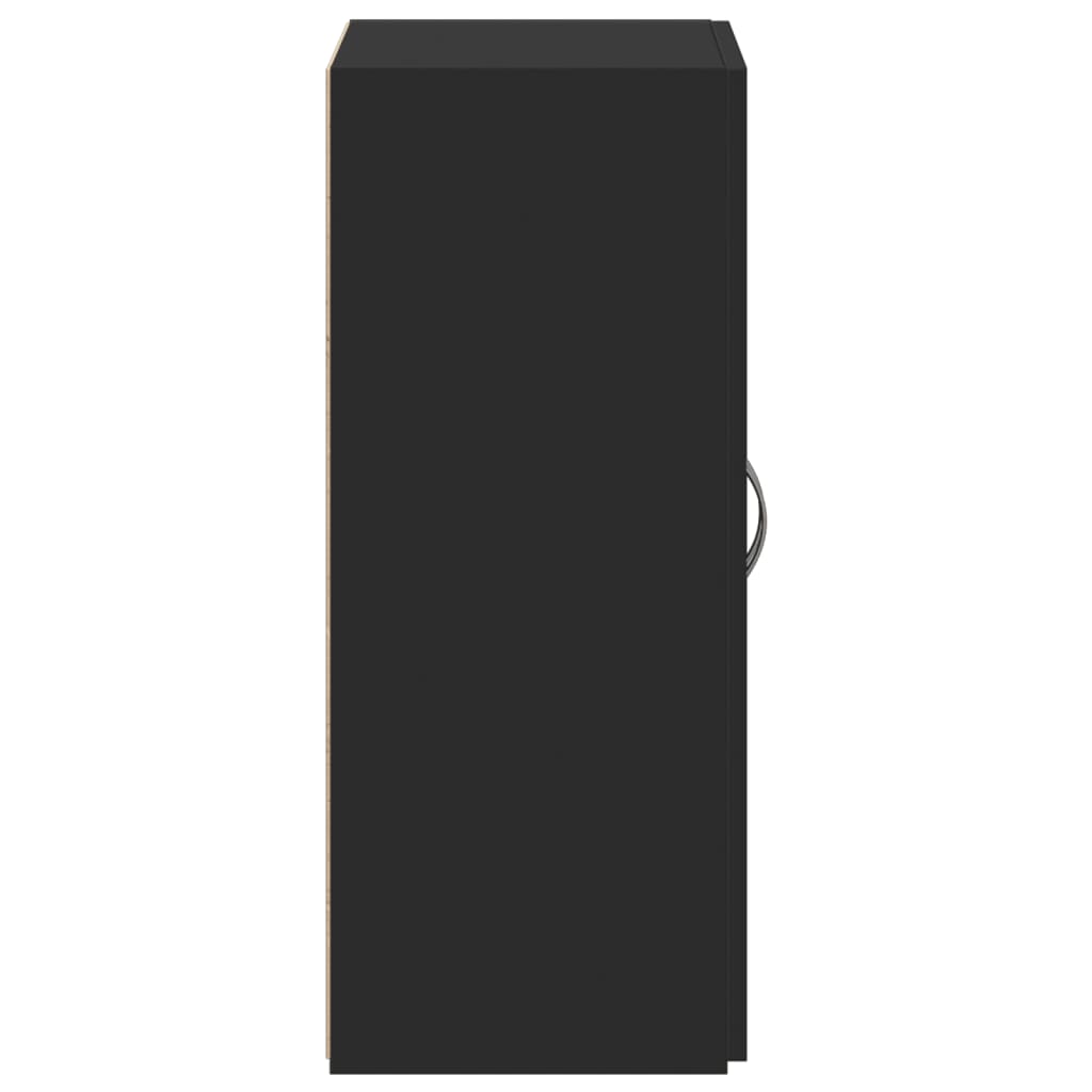 Arkivskap svart 60x32x77,5 cm konstruert tre