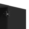 Arkivskap svart 60x32x77,5 cm konstruert tre