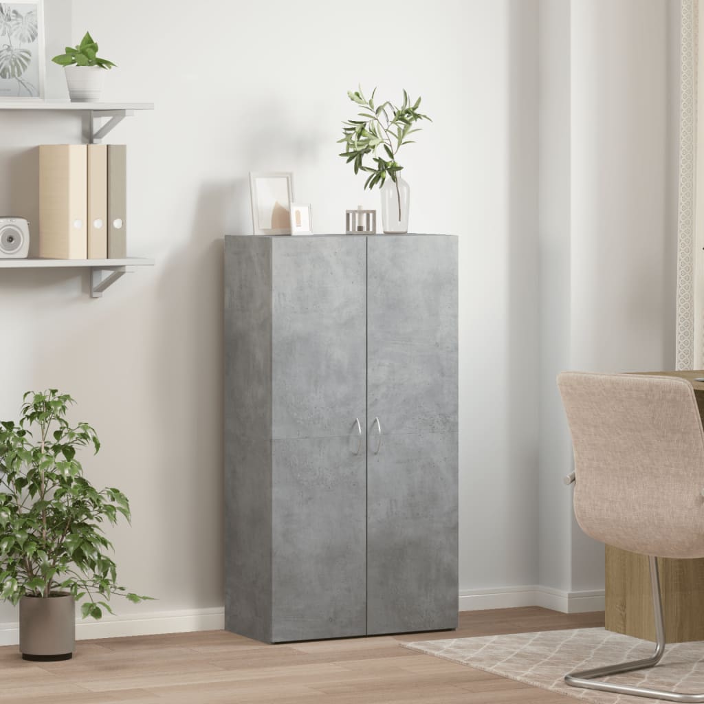 Veggskap betonggrå 60x32x115 cm konstruert tre vidaXL