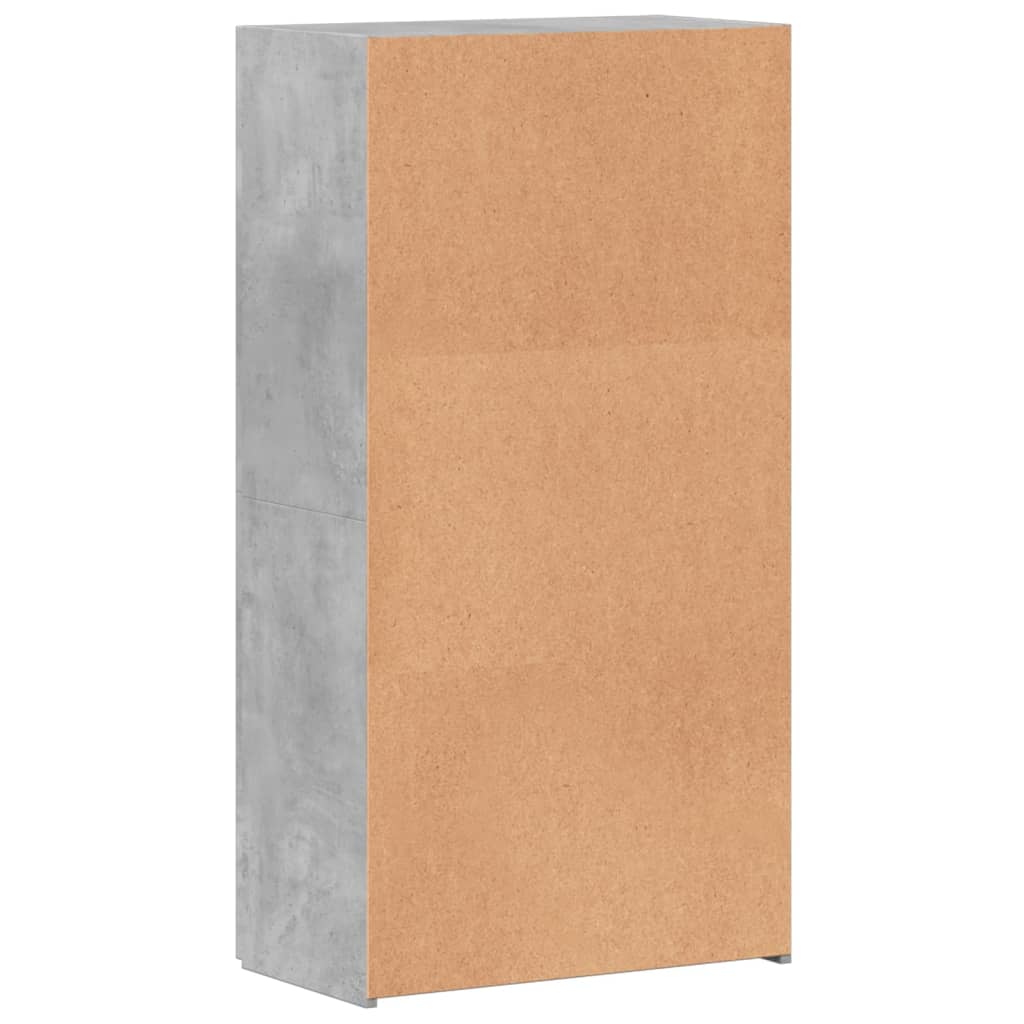 Veggskap betonggrå 60x32x115 cm konstruert tre vidaXL