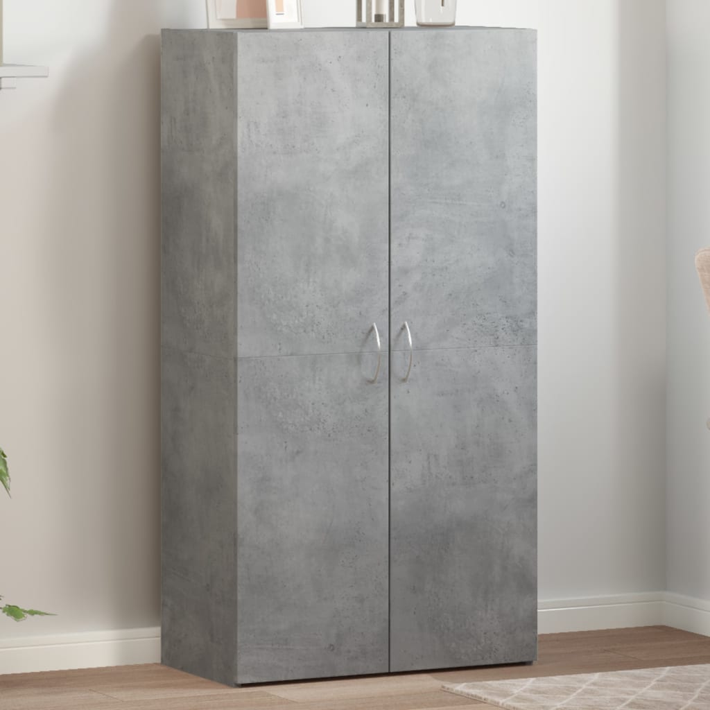 Veggskap betonggrå 60x32x115 cm konstruert tre vidaXL