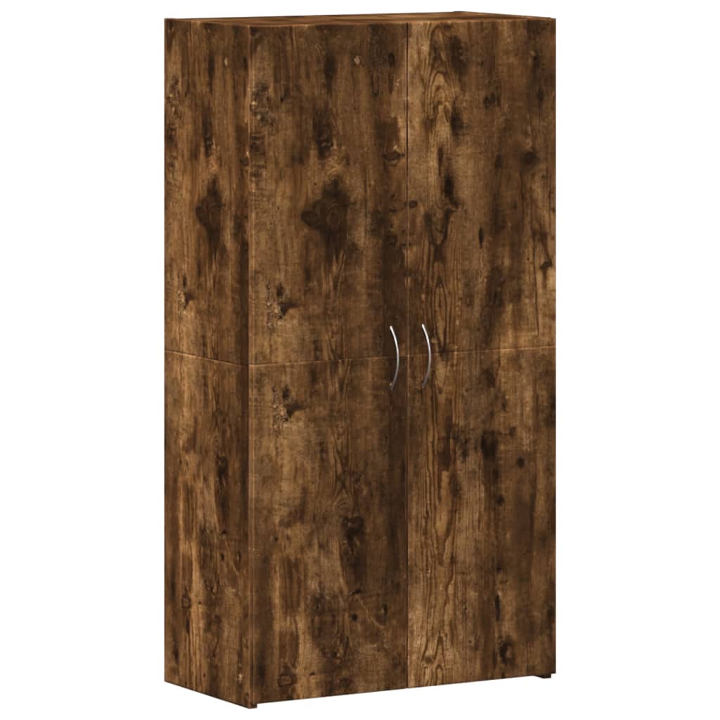 Skoskap røkt eik 60x32x115 cm konstruert tre vidaXL