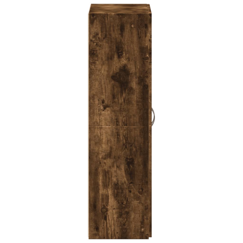 Skoskap røkt eik 60x32x115 cm konstruert tre vidaXL