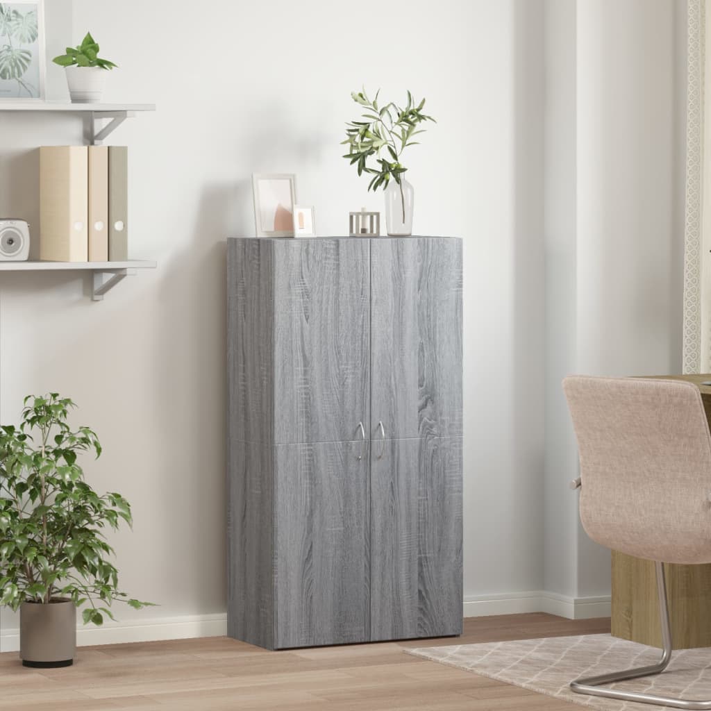 Skoskap grå sonoma 60x32x115 cm konstruert tre vidaXL