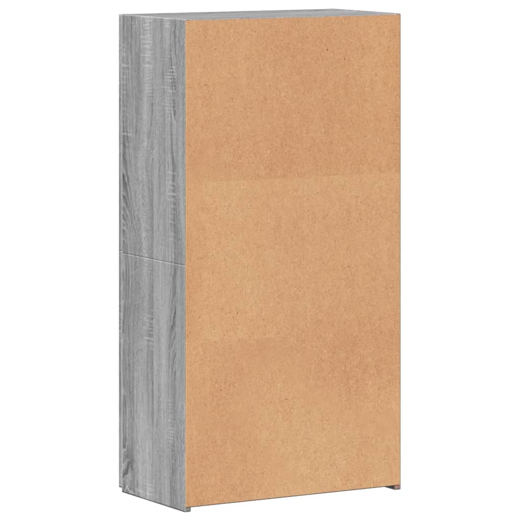 Skoskap grå sonoma 60x32x115 cm konstruert tre vidaXL