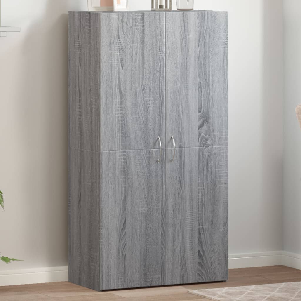 Skoskap grå sonoma 60x32x115 cm konstruert tre vidaXL