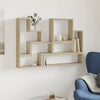 Vegghylle sonoma eik 96x12x64 cm konstruert tre