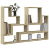 Vegghylle sonoma eik 96x12x64 cm konstruert tre