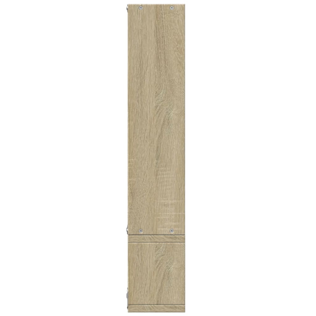 Vegghylle sonoma eik 96x12x64 cm konstruert tre