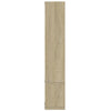 Vegghylle sonoma eik 96x12x64 cm konstruert tre