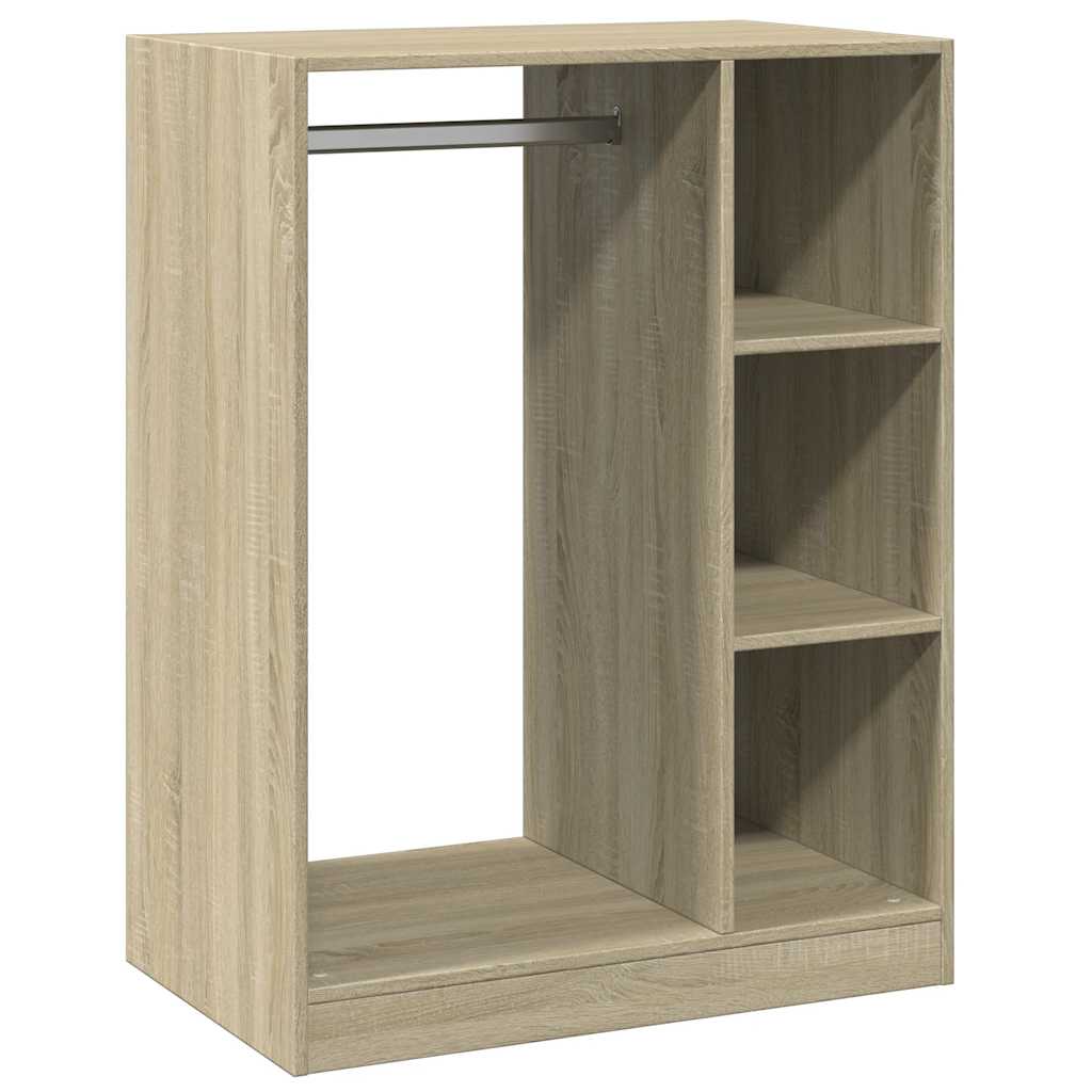Garderobe sonoma eik 77x48x102 cm konstruert tre vidaXL