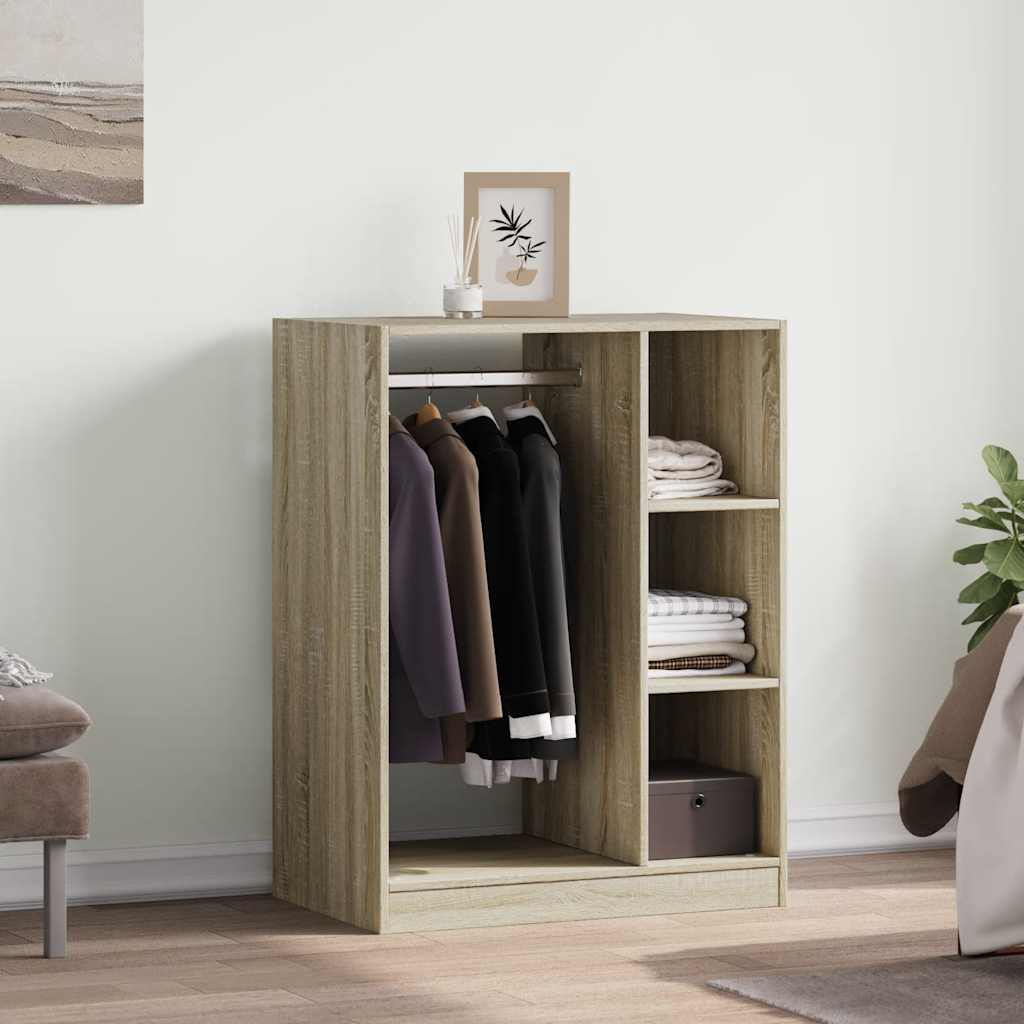 Garderobe sonoma eik 77x48x102 cm konstruert tre vidaXL