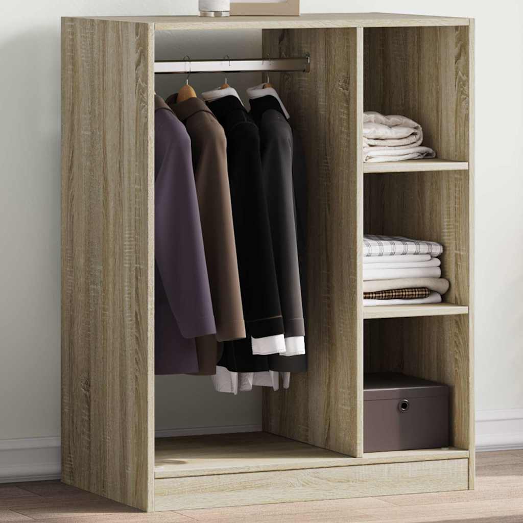 Garderobe sonoma eik 77x48x102 cm konstruert tre vidaXL