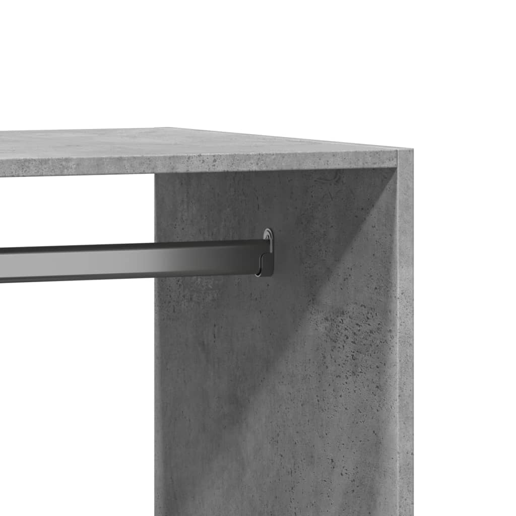 Garderobe betonggrå 77x48x102 cm konstruert tre vidaXL