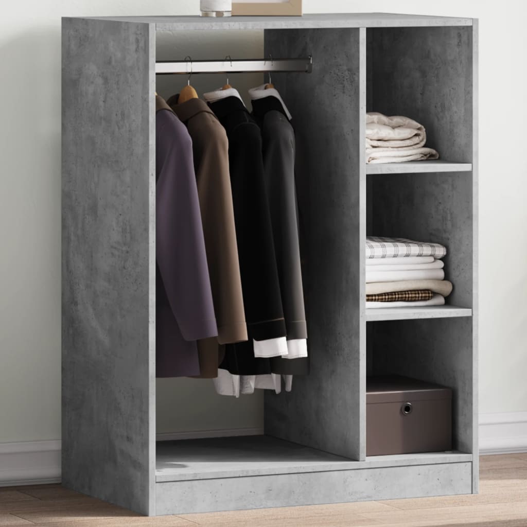 Garderobe betonggrå 77x48x102 cm konstruert tre vidaXL