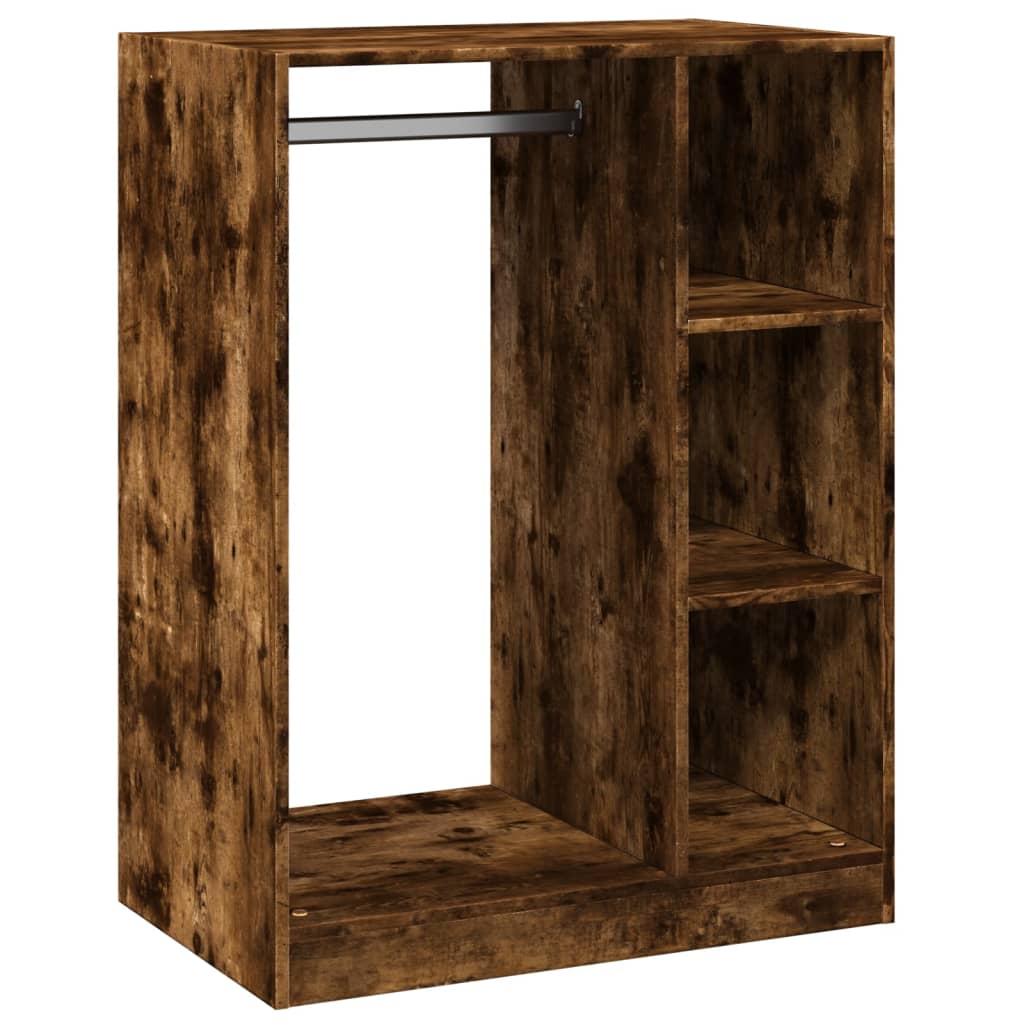Garderobe røkt eik 77x48x102 cm konstruert tre vidaXL