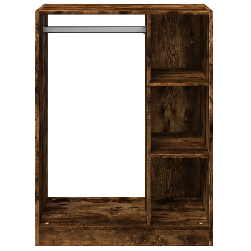 Garderobe røkt eik 77x48x102 cm konstruert tre vidaXL