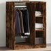 Garderobe røkt eik 77x48x102 cm konstruert tre vidaXL