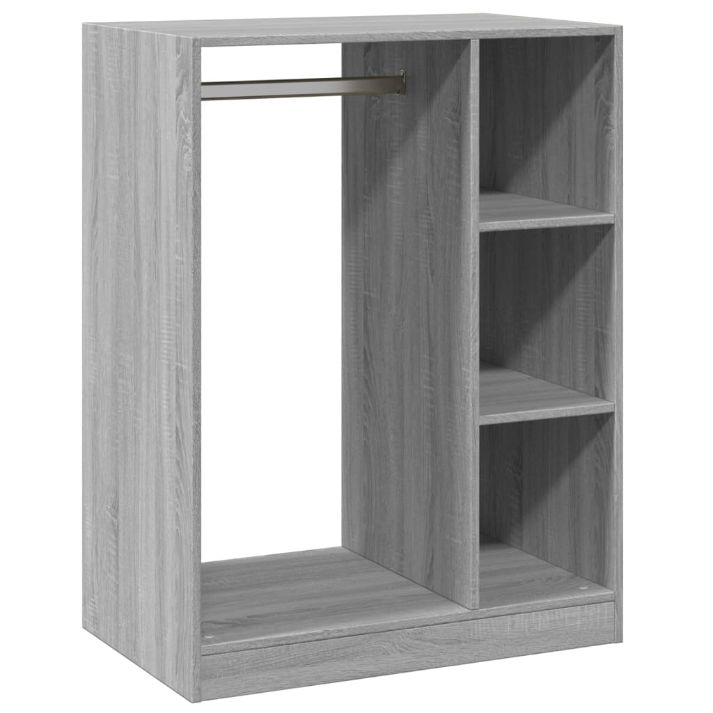 Garderobe grå sonoma 77x48x102 cm konstruert tre vidaXL